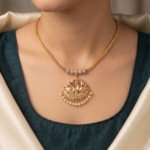 Micro Gold Polish Attiyal / Choker Necklace