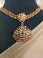 Micro Gold-Polished Irattai Mayil  Attiyal