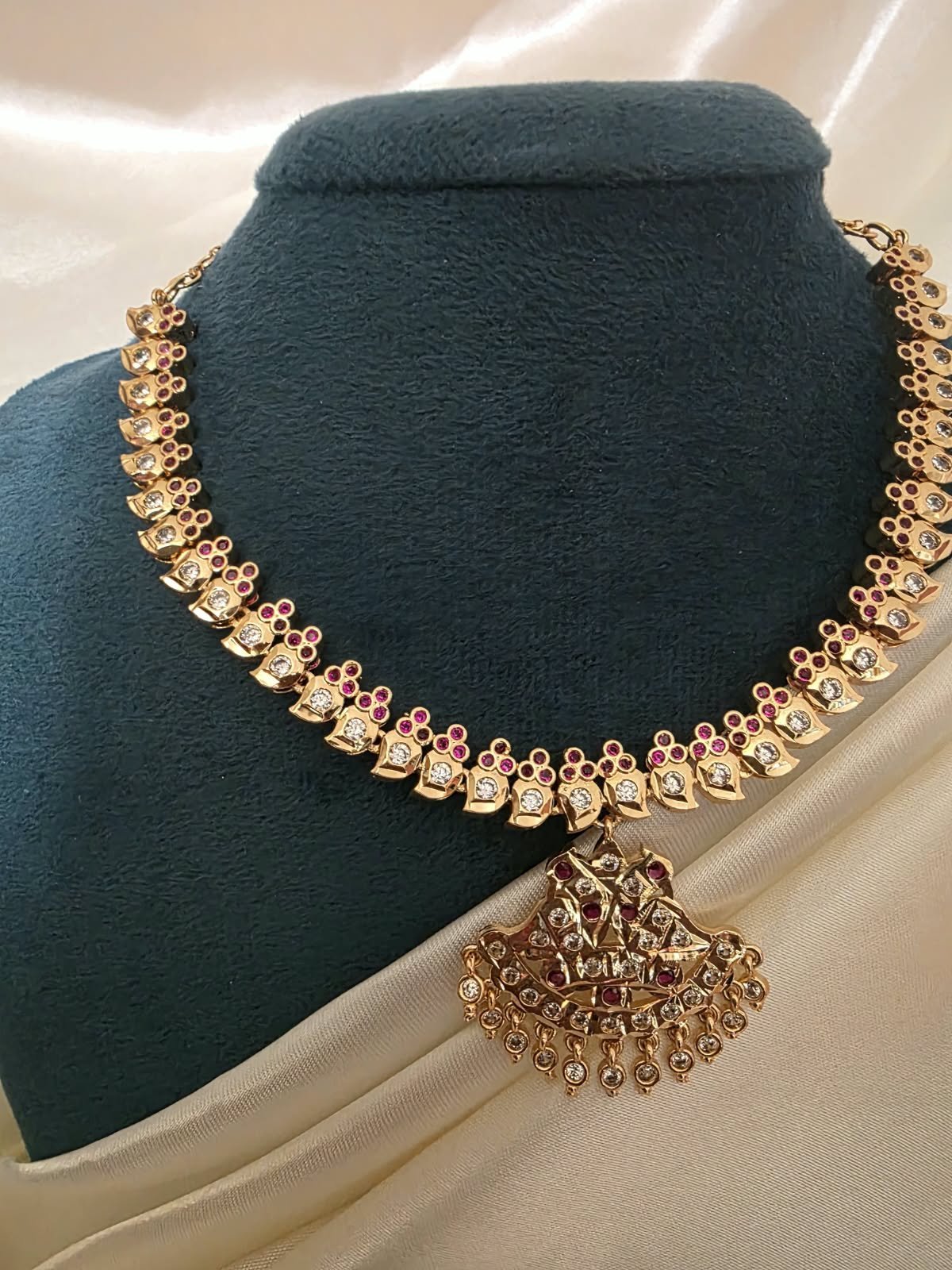 WhatsApp-Image-2026-09-17-at-20.08.09-1.jpeg Traditional Micro Gold-Polished Manga Malai Attigai with Chandelier Drop Pendant - Image 1