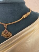 Wheat Chain Attigai with Filigree Side Gundu - Image 2